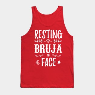 Resting Bruja Face - Cara de Bruja al Natural - diseño perfecto para halloween Tank Top